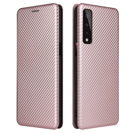 Carbon Fiber Texture Magnetic Horizontal Flip TPU + PC + PU Leather Case with Card Slot, For LG K53, For LG Stylo 7 5G, For Xiaomi Redmi K40 / K40 Pro, For Motorola Moto G30 / G10