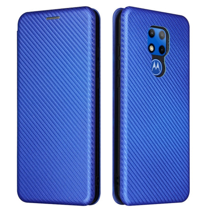 Carbon Fiber Texture Magnetic Horizontal Flip TPU + PC + PU Leather Case with Card Slot, For Motorola Moto G Play 2021, For ZTE Axon 20 5G / 4G