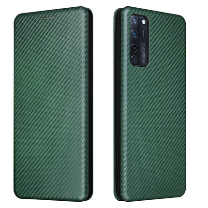 Carbon Fiber Texture Magnetic Horizontal Flip TPU + PC + PU Leather Case with Card Slot, For Motorola Moto G Play 2021, For ZTE Axon 20 5G / 4G