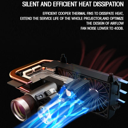Proyector digital LED HD portátil para cine en casa T10 1920 x 1080P de 3600 lúmenes, versión para Android, versión para Android