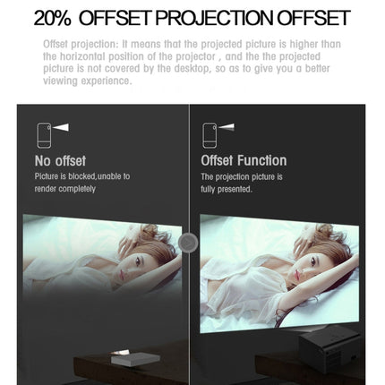 Proyector digital LED HD portátil para cine en casa T10 1920 x 1080P de 3600 lúmenes, versión para Android, versión para Android