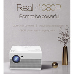 T10 1920x1080P 3600 Lumens Portable Home Theater LED HD Digital Projector, Android Version, Android Version