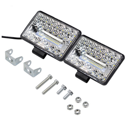 2 PCS WUPP CS-1243A1 Car 4 inch Square 20LEDs Highlight Work Light Modified Spotlight, CS-1243A1