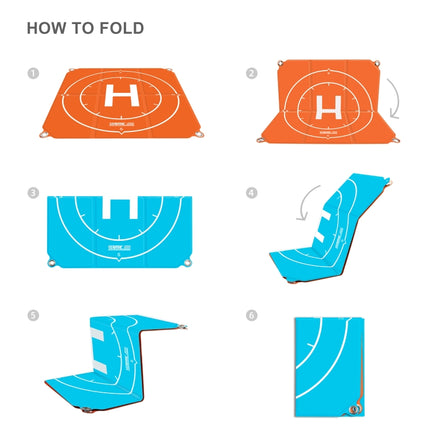 STARTRC 1109143 50cm Portable Drone Universal Foldable Square Parking Apron Landing Pad for DJI FPV / mini 2 / Air 2