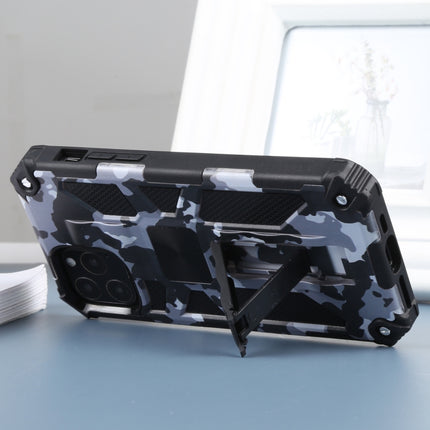 Camouflage Armor Shockproof TPU + PC Magnetic Protective Case with Holder