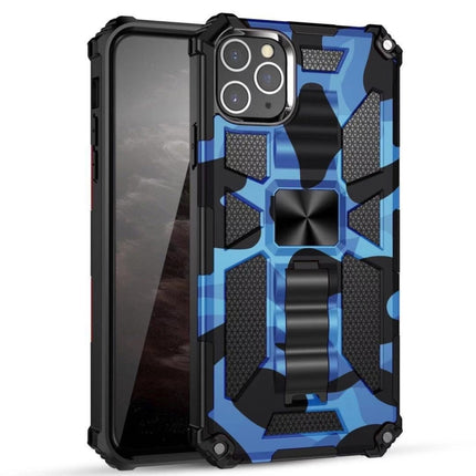 Camouflage Armor Shockproof TPU + PC Magnetic Protective Case with Holder