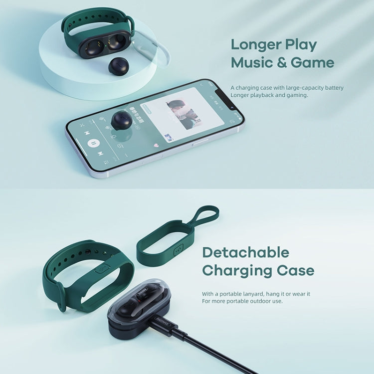 Remax Proda TWS-15 Auriculares estéreo inalámbricos portátiles con Bluetooth 5.0 y estilo pulsera