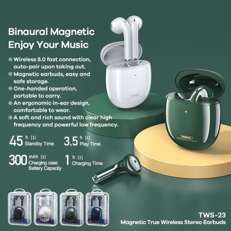 Remax Proda TWS-23 Auriculares estéreo inalámbricos magnéticos con Bluetooth 5.0