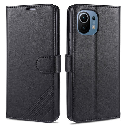 AZNS Magnetic Calf Texture Horizontal Flip Leather Case with Card Slots & Holder & Wallet, For OPPO Reno5 4G, For Xiaomi Mi 11