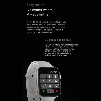 DW35PRO 1.75 inch Color Screen IPX7 Waterproof Smart Watch, Support Bluetooth Answer & Reject / Sleep Monitoring / Heart Rate Monitoring, Style: Silicone Strap, Silicone Strap(Red), Silicone Strap(White), Silicone Strap(Pink), Silicone Strap(Blue)�����...