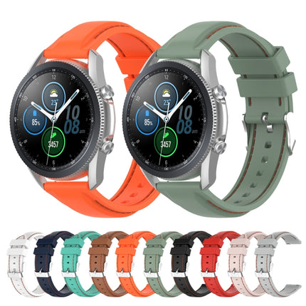 For Samsung Galaxy Watch 3 41mm / Active2 / Active / Gear Sport 20mm Silicone Replacement Strap Watchband, For Samsung Galaxy Watch 3 41mm