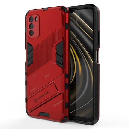 Punk Armor 2 in 1 PC + TPU Shockproof Case with Invisible Holder, For Xiaomi Redmi Note 9 5G, For Xiaomi Redmi Note 9 Pro Max, For Xiaomi Poco M3
