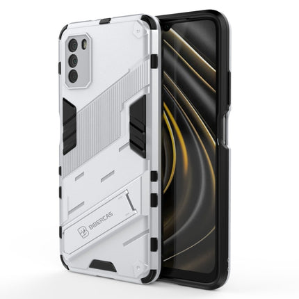 Punk Armor 2 in 1 PC + TPU Shockproof Case with Invisible Holder, For Xiaomi Redmi Note 9 5G, For Xiaomi Redmi Note 9 Pro Max, For Xiaomi Poco M3