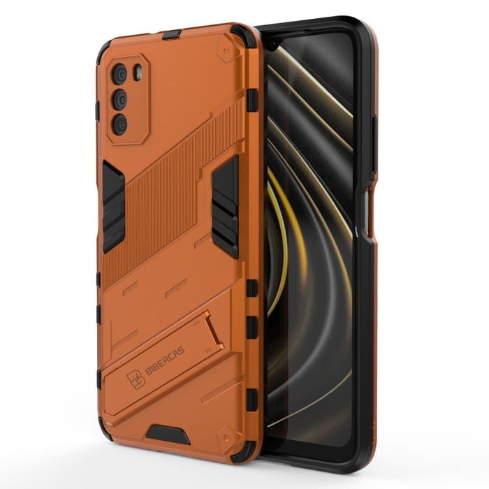 Punk Armor 2 in 1 PC + TPU Shockproof Case with Invisible Holder, For Xiaomi Poco M3, For Xiaomi Redmi Note 9 5G, For Xiaomi Redmi Note 9 Pro Max
