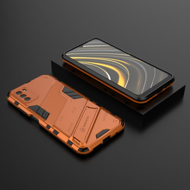 Punk Armor 2 in 1 PC + TPU Shockproof Case with Invisible Holder, For Xiaomi Poco M3, For Xiaomi Redmi Note 9 5G, For Xiaomi Redmi Note 9 Pro Max