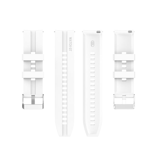 For Amazfit GTR 2e / GTR 2 22mm Silicone Replacement Strap Watchband with Silver Buckle, For Amazfit GTR 2e
