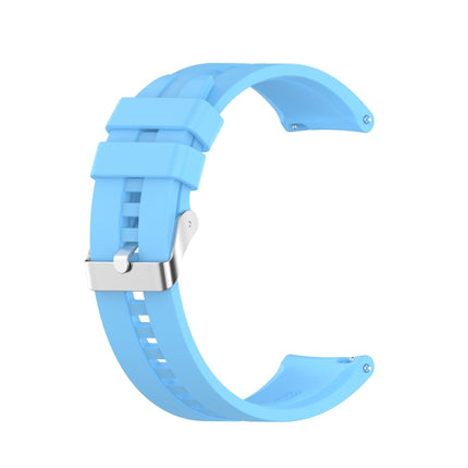 For Amazfit GTR 2e / GTR 2 22mm Silicone Replacement Strap Watchband with Silver Buckle, For Amazfit GTR 2e