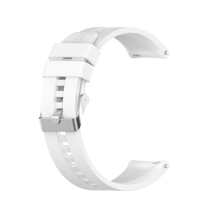 For Amazfit GTS 2e / GTS 2 20mm Silicone Replacement Strap Watchband with Silver Buckle, For Amazfit GTS 2e