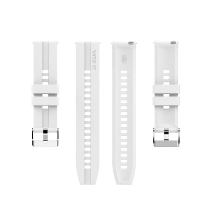 For Amazfit GTS 2e / GTS 2 20mm Silicone Replacement Strap Watchband with Silver Buckle, For Amazfit GTS 2e