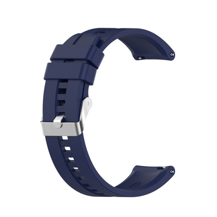 For Amazfit GTS 2e / GTS 2 20mm Silicone Replacement Strap Watchband with Silver Buckle, For Amazfit GTS 2e