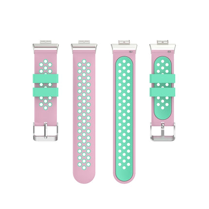 For Huawei Watch Fit 18mm Clasp Style Silicone Two-color Replacement Strap Watchband
