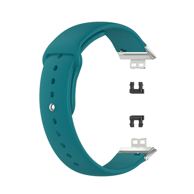 For Huawei Watch Fit 18mm Back Buckle Style Silicone Solid Color Replacement Strap Watchband, EDA001311001A, EDA001311001B, EDA001311001C, EDA001311001D, EDA001311001E, EDA001311001F, EDA001311001G, EDA001311001H, EDA001311001I, EDA001311001J