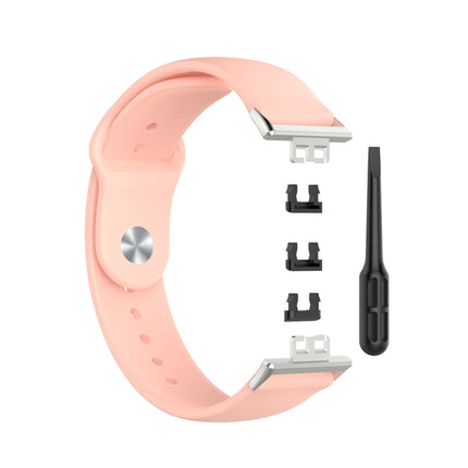 For Huawei Watch Fit 18mm Back Buckle Style Silicone Solid Color Replacement Strap Watchband, EDA001311001A, EDA001311001B, EDA001311001C, EDA001311001D, EDA001311001E, EDA001311001F, EDA001311001G, EDA001311001H, EDA001311001I, EDA001311001J