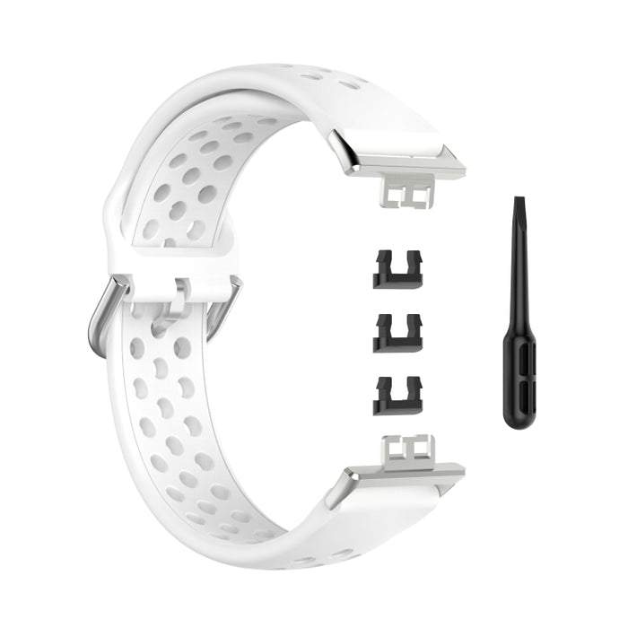 For Huawei Watch Fit 18mm Sport Style Silicone Solid Color Replacement Strap Watchband