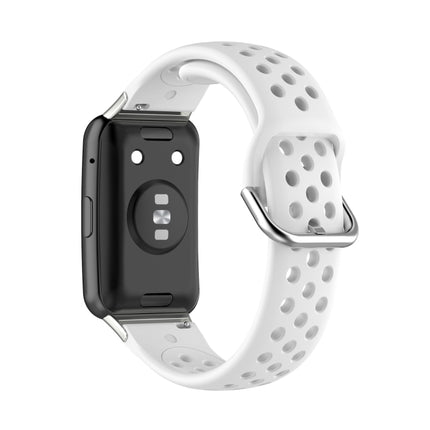 For Huawei Watch Fit 18mm Sport Style Silicone Solid Color Replacement Strap Watchband