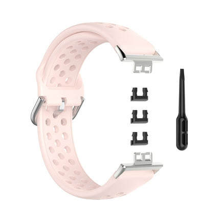 For Huawei Watch Fit 18mm Sport Style Silicone Solid Color Replacement Strap Watchband