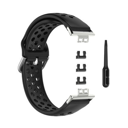 For Huawei Watch Fit 18mm Sport Style Silicone Solid Color Replacement Strap Watchband