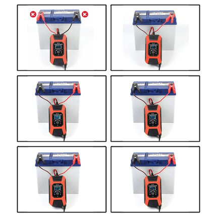 FOXSUR Car / Motorcycle Repair Charger 12V 7A 7-stage + Multi-battery Mode Lead-acid Battery Charger, US Plug, EU Plug, UK Plug