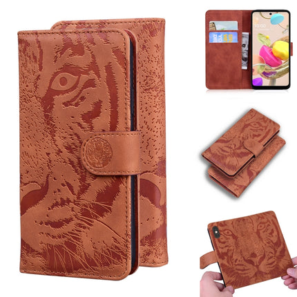 Tiger Embossing Pattern Horizontal Flip Leather Case with Holder & Card Slots & Wallet, For LG K42, For Xiaomi Mi 11, For Motorola Moto G Play (2021), For Samsung Galaxy A72 5G
