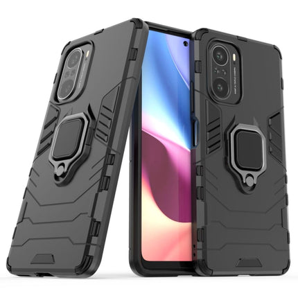 Shockproof PC + TPU Protective Case with Magnetic Ring Holder, For Xiaomi Redmi K40 / K40 Pro
