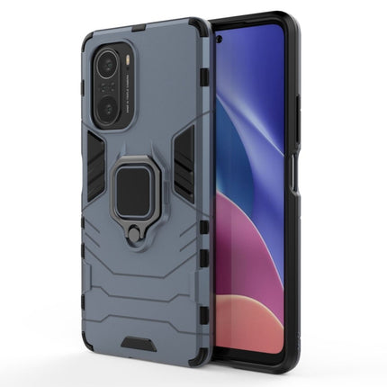 Shockproof PC + TPU Protective Case with Magnetic Ring Holder, For Xiaomi Redmi K40 / K40 Pro