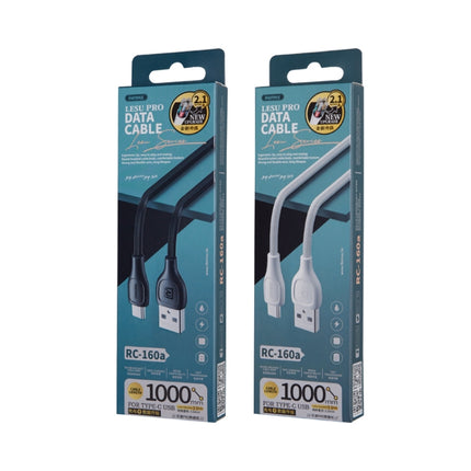 Cable de datos de carga Remax 2.1A Lesu Pro Series, longitud: 1 m, tipo C, 8 pines, micro USB
