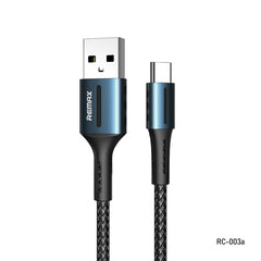Cable de datos de carga Remax 2.4A Barrett Series, longitud: 1 m, tipo C, 8 pines