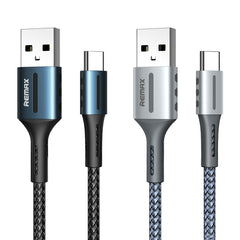Cable de datos de carga Remax 2.4A Barrett Series, longitud: 1 m, tipo C, 8 pines
