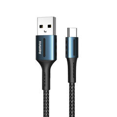 Cable de datos de carga Remax 2.4A Barrett Series, longitud: 1 m, tipo C, 8 pines