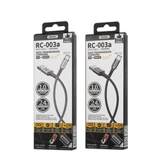 Remax 2.4A Barrett Series Charging Data Cable, Length: 1m, Type-C, 8 Pin