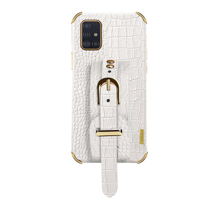 Electroplated TPU Crocodile Pattern Leather Case with Wrist Strap, For Samsung Galaxy A51 4G, For Samsung Galaxy A71 4G, For Samsung Galaxy S20, For Samsung Galaxy S20+