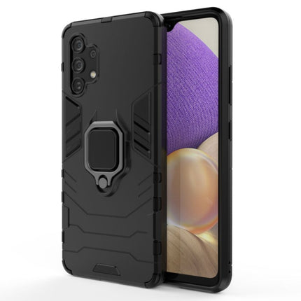 Shockproof PC + TPU Protective Case with Magnetic Ring Holder, For Galaxy A32 4G