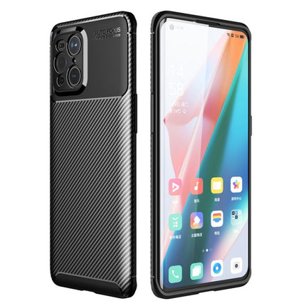 Carbon Fiber Texture Shockproof TPU Case, For OPPO Find X3, For OPPO Realme GT 5G