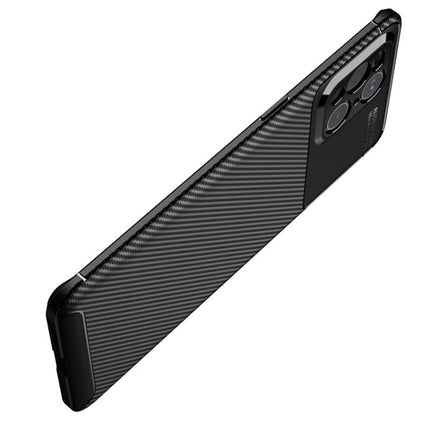Carbon Fiber Texture Shockproof TPU Case, For OPPO Find X3, For OPPO Realme GT 5G