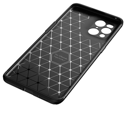 Carbon Fiber Texture Shockproof TPU Case, For OPPO Find X3, For OPPO Realme GT 5G