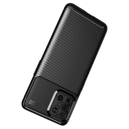 Carbon Fiber Texture Shockproof TPU Case, For OPPO Find X3, For OPPO Realme GT 5G