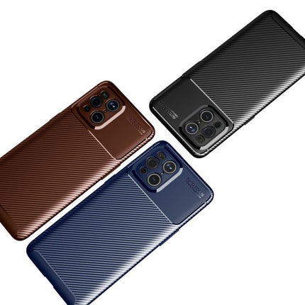 Carbon Fiber Texture Shockproof TPU Case, For OPPO Find X3, For OPPO Realme GT 5G