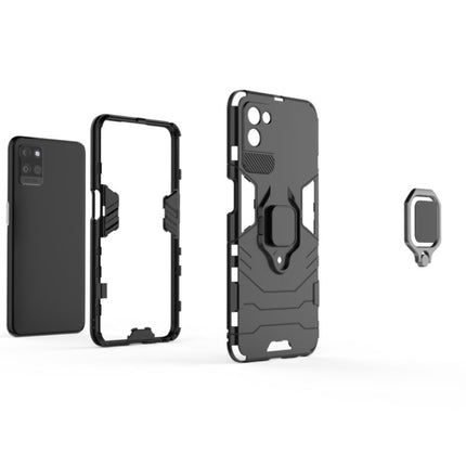Shockproof PC + TPU Protective Case with Magnetic Ring Holder, For OPPO Realme V11 5G
