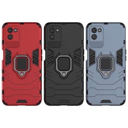Shockproof PC + TPU Protective Case with Magnetic Ring Holder, For OPPO Realme V11 5G