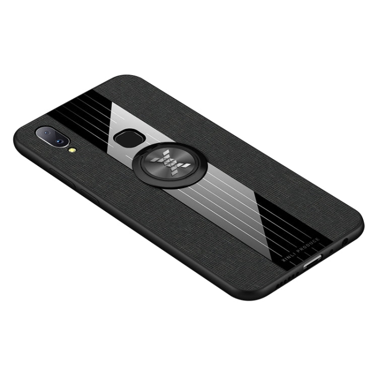 XINLI Stitching Cloth Textue Shockproof TPU Protective Case with Ring Holder, For Vivo V11i / Z3i, For Vivo X9, For Vivo X9 Plus, For Vivo X9s Plus